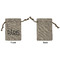 Paris & Eiffel Tower Small Burlap Gift Bag - Front Approval