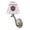 Paris & Eiffel Tower Small Chandelier Lamp - LIFESTYLE (on wall lamp)