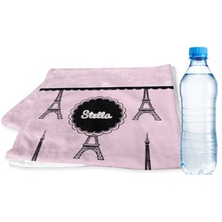 Paris & Eiffel Tower Sports & Fitness Towel (Personalized)