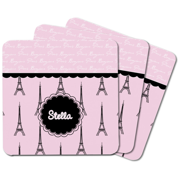 Paris & Eiffel Tower Square Fridge Magnet - MAIN