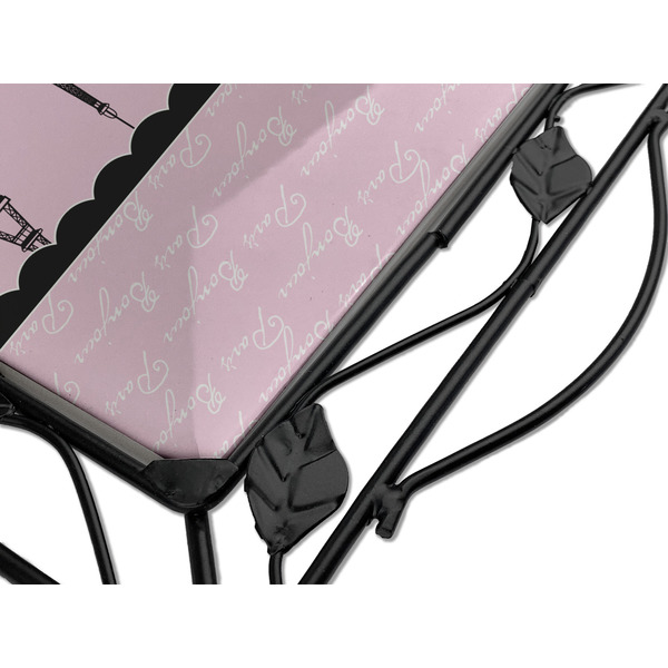 Paris & Eiffel Tower Square Trivet - Detail