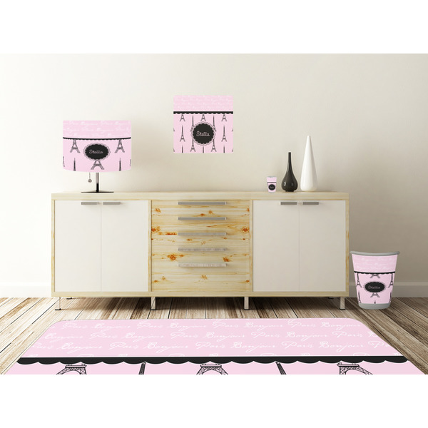 Paris & Eiffel Tower Square Wall Decal Wooden Desk