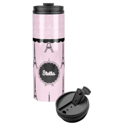 Paris & Eiffel Tower Stainless Steel Skinny Tumbler (Personalized)