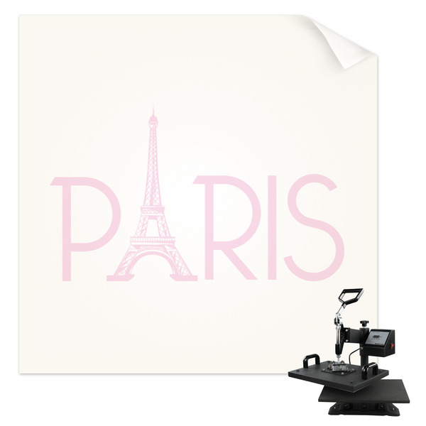 Custom Paris & Eiffel Tower Sublimation Transfer - Pocket