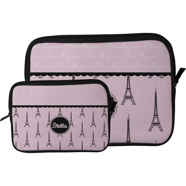 Paris & Eiffel Tower Tablet Sleeve (Size Comparison)