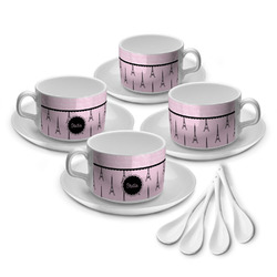 Paris & Eiffel Tower Tea Cup - Set of 4 (Personalized)