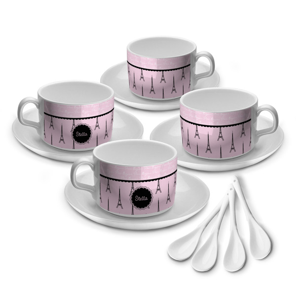 Paris & Eiffel Tower Tea Cup - Set of 4