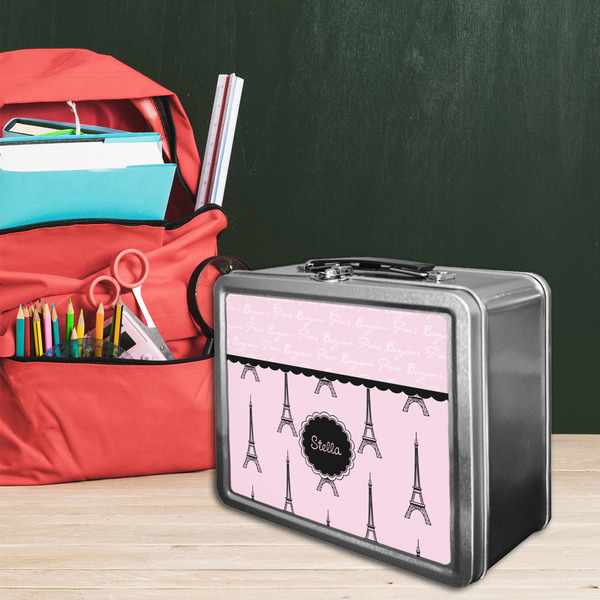 Paris & Eiffel Tower Tin Lunchbox - LIFESTYLE