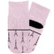 Paris & Eiffel Tower Toddler Ankle Socks - Single Pair - Front and Back