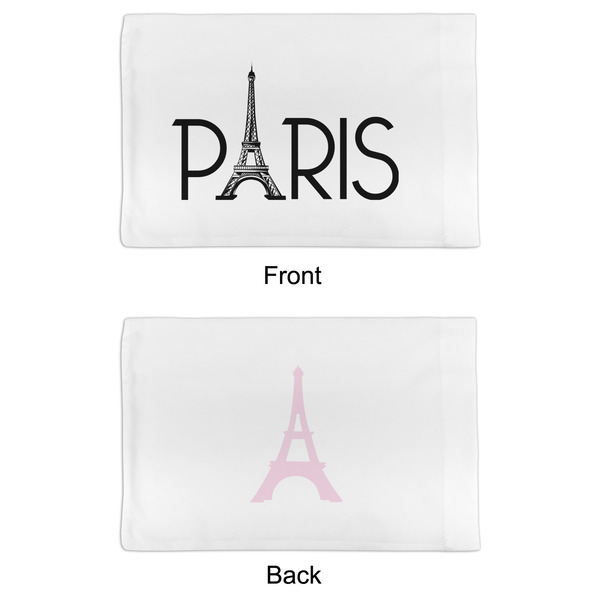 Paris & Eiffel Tower Toddler Pillow Case - APPROVAL (partial print)