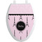 Paris & Eiffel Tower Toilet Seat Decal - Elongated (Personalized)