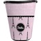 Paris & Eiffel Tower Waste Basket - Double Sided (Black) (Personalized)