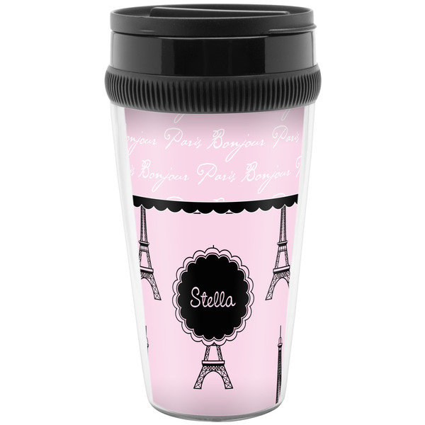 Custom Paris & Eiffel Tower Acrylic Travel Mug without Handle (Personalized)