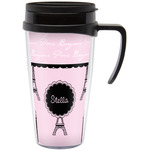Paris & Eiffel Tower Acrylic Travel Mug with Handle (Personalized)