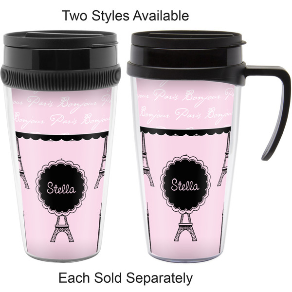 Paris & Eiffel Tower Travel Mugs - with & without Handle