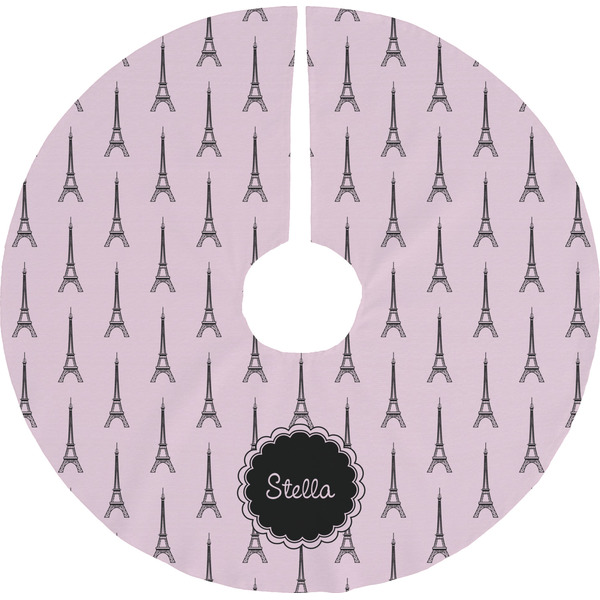 Custom Paris & Eiffel Tower Tree Skirt (Personalized)