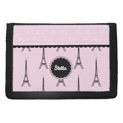 Paris & Eiffel Tower Trifold Wallet (Personalized)