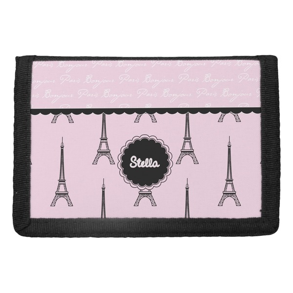 Custom Paris & Eiffel Tower Trifold Wallet (Personalized)