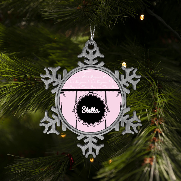 Paris & Eiffel Tower Vintage Snowflake - (LIFESTYLE)