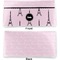 Paris & Eiffel Tower Vinyl Check Book Cover - Front and Back