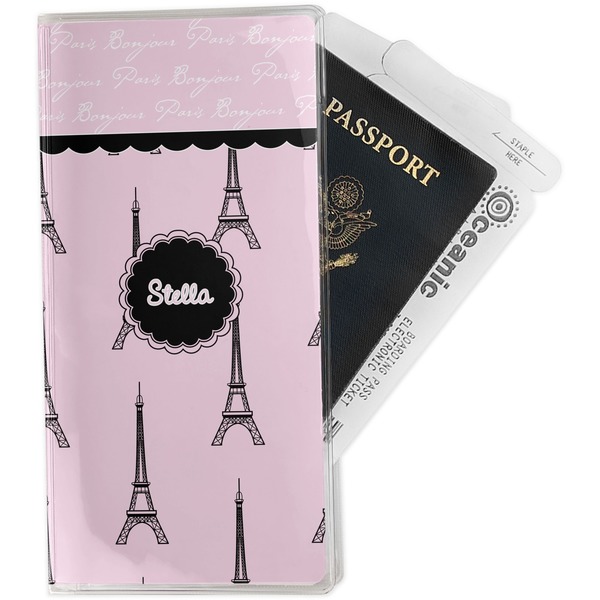 Custom Paris & Eiffel Tower Travel Document Holder