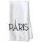 Paris & Eiffel Tower Waffle Towel - Partial Print Print Style Image