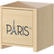 Paris & Eiffel Tower Wall Graphic on Wooden Cabinet