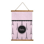 Paris & Eiffel Tower Wall Hanging Tapestry (Personalized)