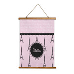 Paris & Eiffel Tower Wall Hanging Tapestry (Personalized)