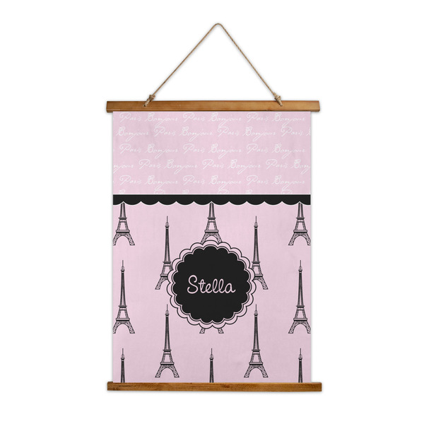 Custom Paris & Eiffel Tower Wall Hanging Tapestry (Personalized)