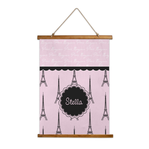 Custom Paris & Eiffel Tower Wall Hanging Tapestry (Personalized)
