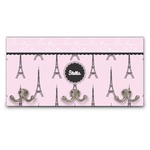 Paris & Eiffel Tower Wall Mounted Coat Rack (Personalized)
