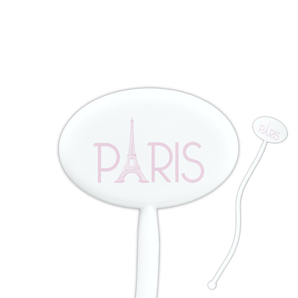 Custom Paris & Eiffel Tower Oval Stir Sticks