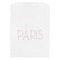 Paris & Eiffel Tower White Treat Bag - Front View