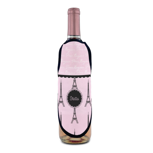 Paris & Eiffel Tower Wine Bottle Apron - IN CONTEXT