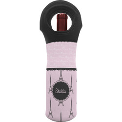 Paris & Eiffel Tower Wine Tote Bag (Personalized)