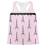 Paris & Eiffel Tower Womens Racerback Tank Top - 2X Large