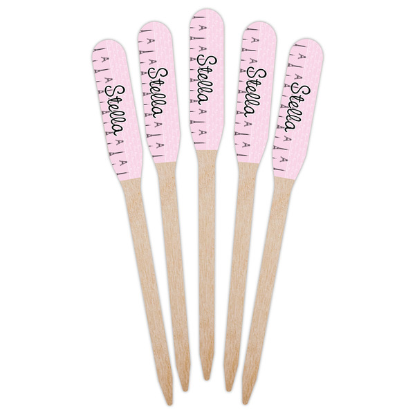 Paris & Eiffel Tower Wooden Food Pick - Paddle - Fan View