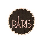 Paris & Eiffel Tower Genuine Maple or Cherry Wood Sticker
