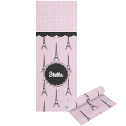 Paris & Eiffel Tower Yoga Mat - Printed Front and Back (Personalized)