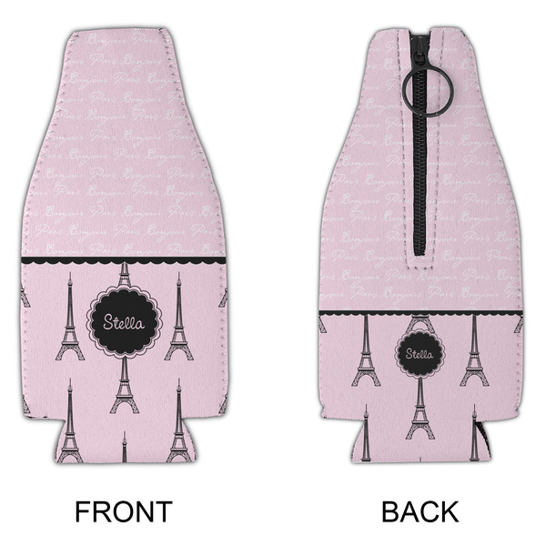 Paris & Eiffel Tower Zipper Bottle Cooler - APPROVAL