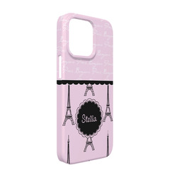 Paris & Eiffel Tower iPhone Case - Plastic - iPhone 13 (Personalized)