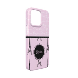 Paris & Eiffel Tower iPhone Case - Plastic - iPhone 13 Mini (Personalized)
