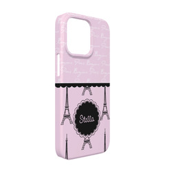 Paris & Eiffel Tower iPhone Case - Plastic - iPhone 13 Pro (Personalized)