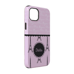 Paris & Eiffel Tower iPhone Case - Rubber Lined - iPhone 14 (Personalized)