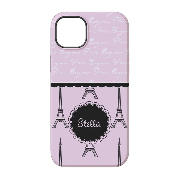 Paris & Eiffel Tower iPhone 14 Tough Case - Back