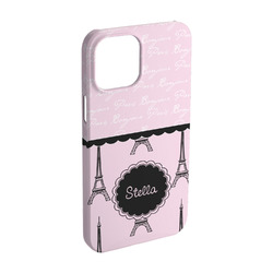 Paris & Eiffel Tower iPhone Case - Plastic - iPhone 15 (Personalized)