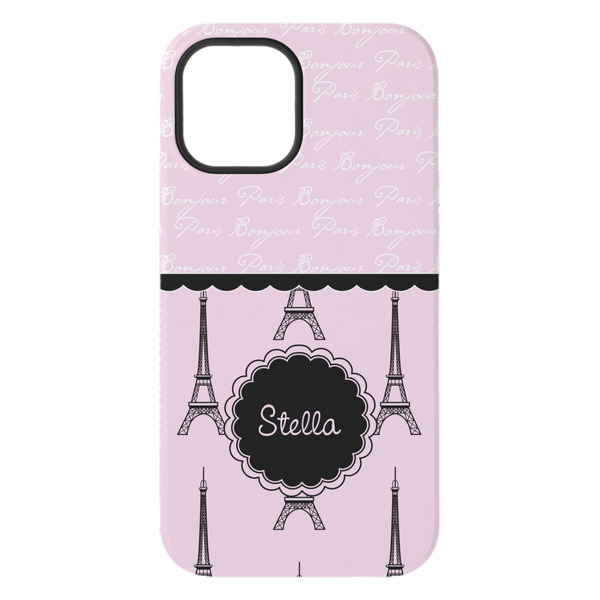 Paris & Eiffel Tower iPhone 15 Plus Tough Case - Back