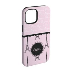 Paris & Eiffel Tower iPhone Case - Rubber Lined - iPhone 15 (Personalized)
