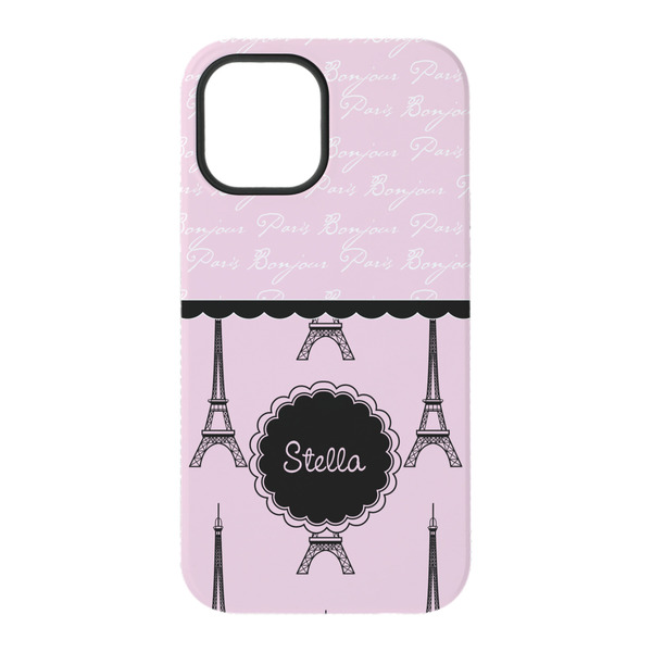 Paris & Eiffel Tower iPhone 15 Tough Case - Back